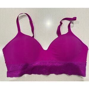Natori Bliss Perfection Wireless Bra in Fuscia 34D